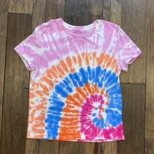 GAP SHORT SLEEVE T-SHIRT WOMENS
SIZE XS TIE DYE